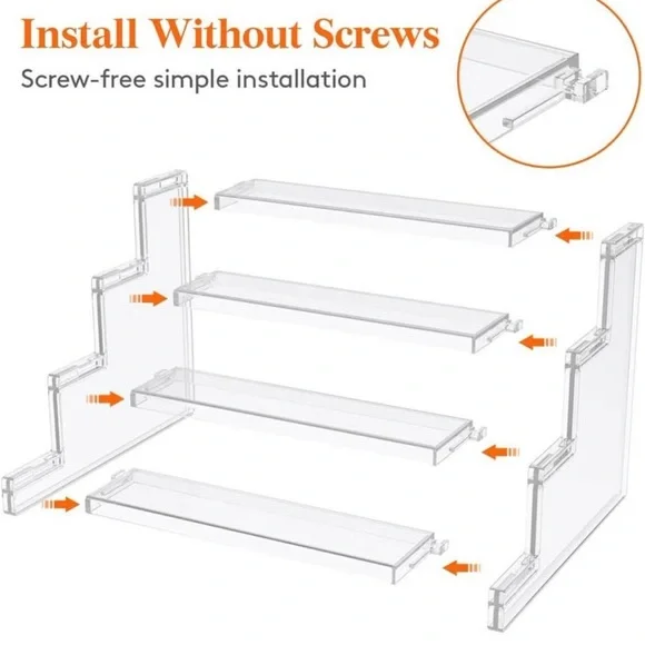 Clear Acrylic 4 Tier Riser - Picture 3 of 3